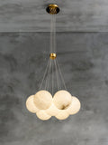Alabaster Ceiling Pendant - 13 HEADS D 68CM X H 200CM / ∅ 26.8″ X H 78.7″Joyfuzzy