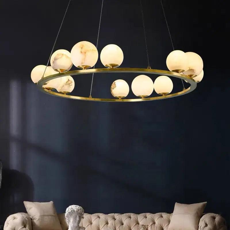 Alabaster Chandeliers Spain Dining Room - 31.49"D*47.24"HJoyfuzzy