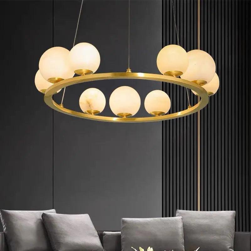 Alabaster Chandeliers Spain Dining Room - 23.62"D*47.24"HJoyfuzzy