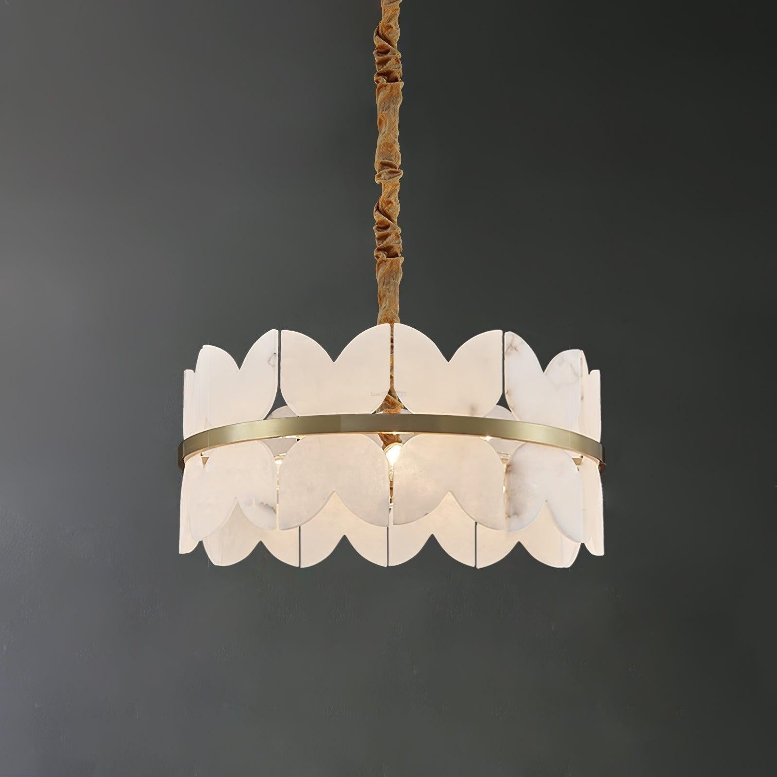 Alabaster Cloudscape Chandelier with 1/2 layer - 1 layer 11.8" x H 8.7" / Dia 30cm x H 22cmJoyfuzzy