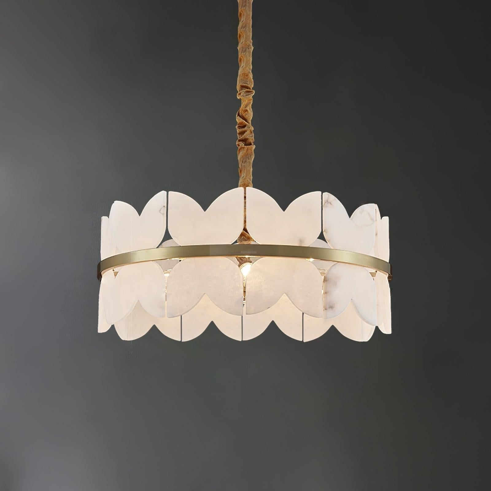 Alabaster Cloudscape Chandelier with 1/2 layer - 1 layer 23.6" x H 8.7" / Dia 60cm x H 22cmJoyfuzzy