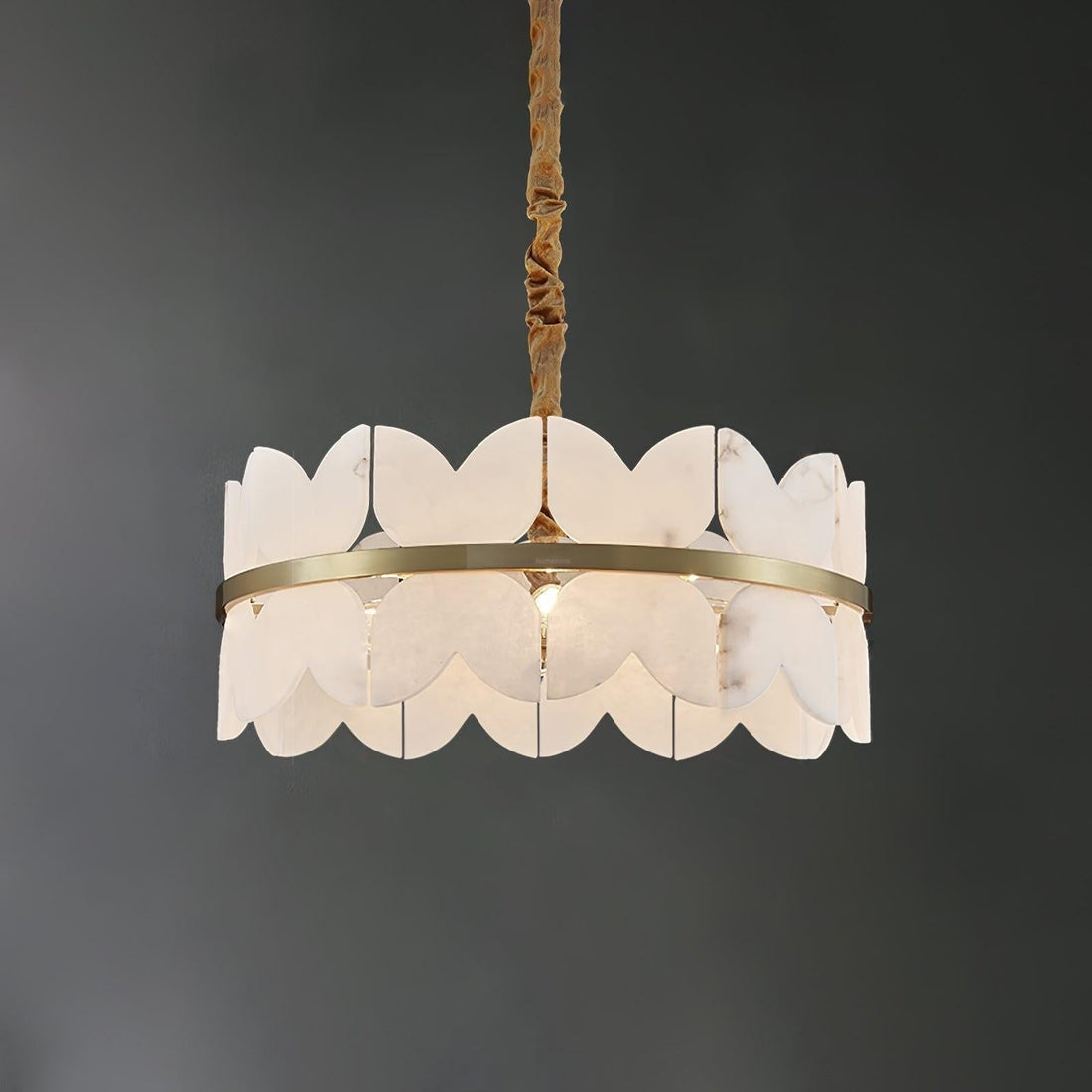 Alabaster Cloudscape Chandelier with 1/2 layer - 1 layer 23.6" x H 8.7" / Dia 60cm x H 22cmJoyfuzzy
