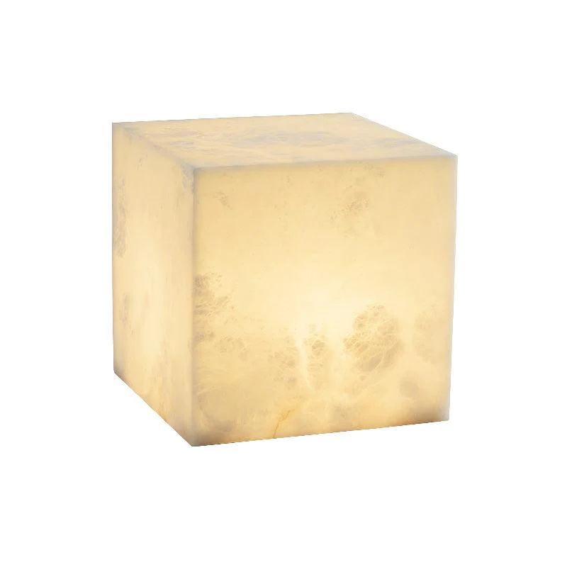 Alabaster Cubic Table Lamp rbrights