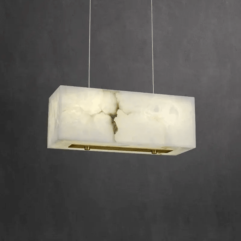 Alabaster Cuboid Dining Room Chandelier - Joyfuzzy