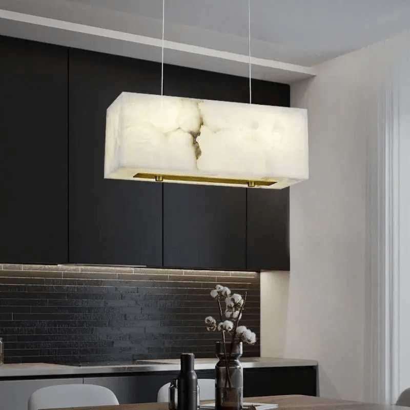 Alabaster Cuboid Dining Room Chandelier - Joyfuzzy