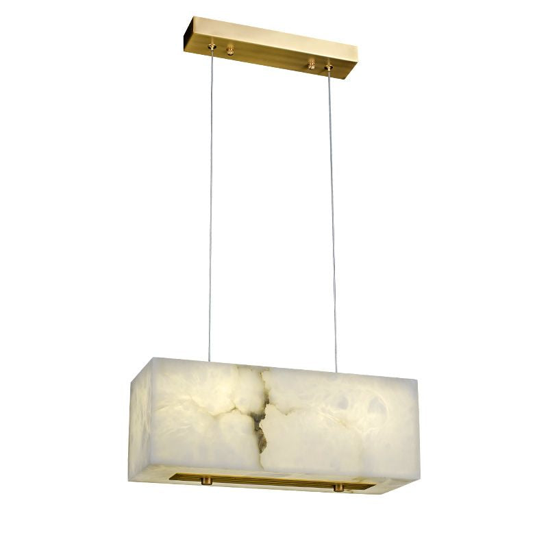 Alabaster Cuboid Dining Room Chandelier 吊灯 rbrights