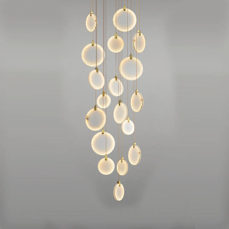 Alabaster Cuboid Dining Room Chandelier,Dining Room Chandelie-chandelier-Joyfuzzy-18-Lights 35"-Joyfuzzy