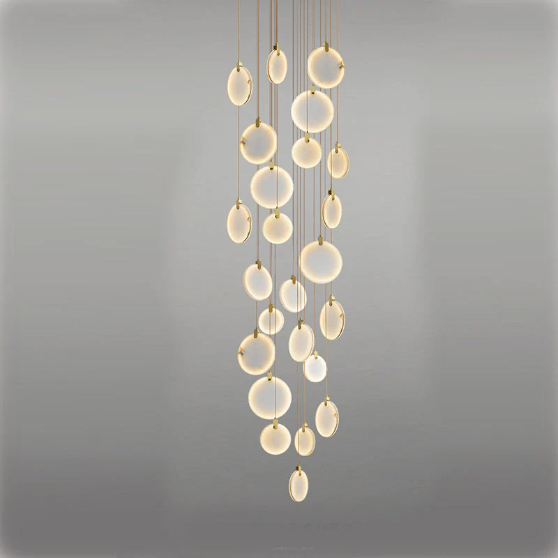 Alabaster Cuboid Dining Room Chandelier,Dining Room Chandelie-chandelier-Joyfuzzy-24-Lights 39"-Joyfuzzy