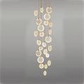 Alabaster Cuboid Dining Room Chandelier,Dining Room Chandelie-chandelier-Merlin Lamps-24-Lights 39