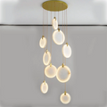 Alabaster Cuboid Dining Room Chandelier,Dining Room Chandelie-chandelier-Merlin Lamps-9-Lights 20