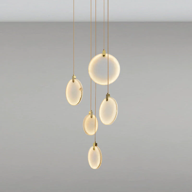 Alabaster Cuboid Dining Room Chandelier,Dining Room Chandelie-chandelier-Merlin Lamps-5-Lights 13"-merlinlamps