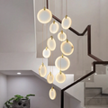 Alabaster Cuboid Dining Room Chandelier,Dining Room Chandelie-chandelier-Merlin Lamps-12-Lights 23