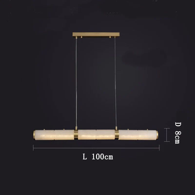 Alabaster Cylindrical Chandelier rbrights
