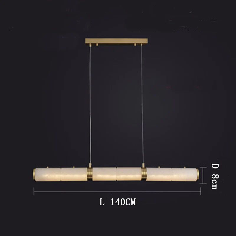 Alabaster Cylindrical Chandelier rbrights