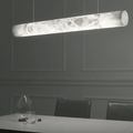 Alabaster Cylindrical Linear Pendant Light - Joyfuzzy