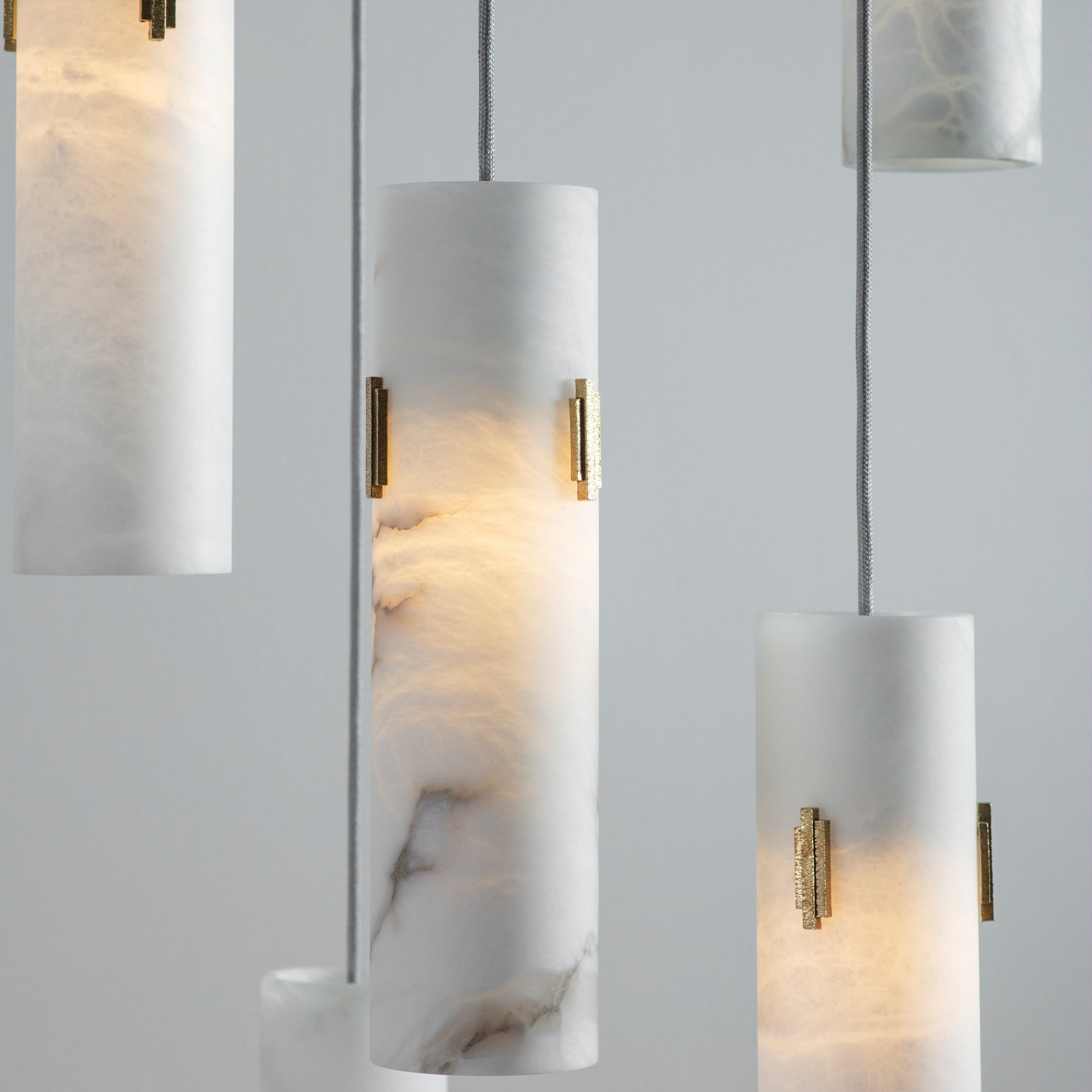 Alabaster Deco Cluster Chandelier - 12 - light ClusterJoyfuzzy