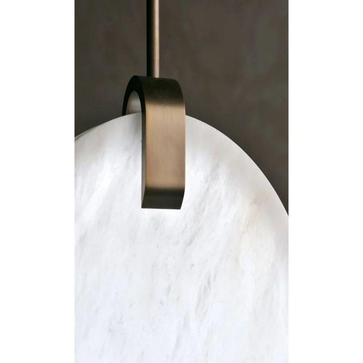 Alabaster Disc Pendant Light - D 9.8''Joyfuzzy