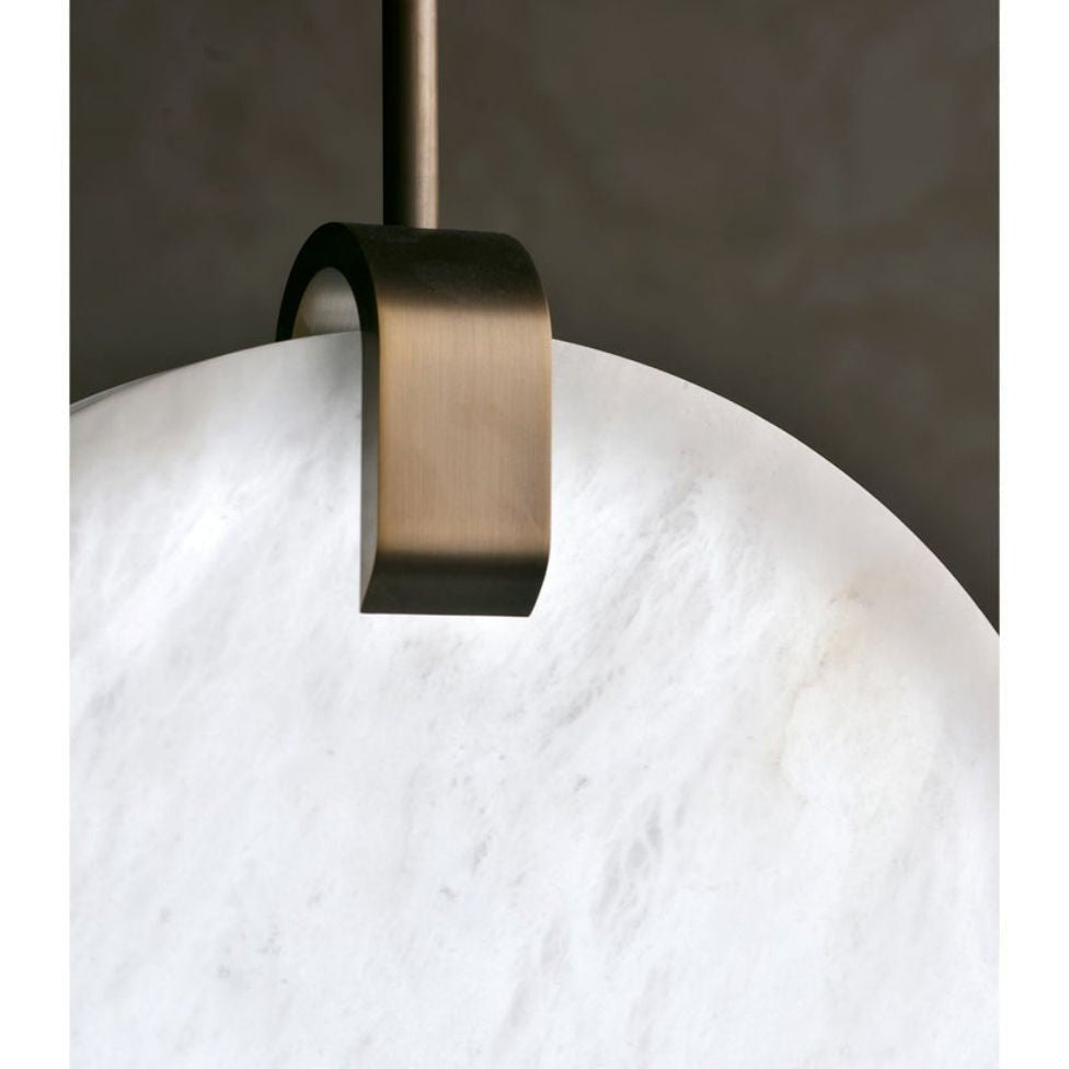 Alabaster Disc Pendant Light-Pendant-Joyfuzzy-D 9.8''-Joyfuzzy