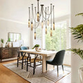 Alabaster Flint 1/2/3/5/7/9/12/15 - Light LED Multi - Drop Pendant - Joyfuzzy