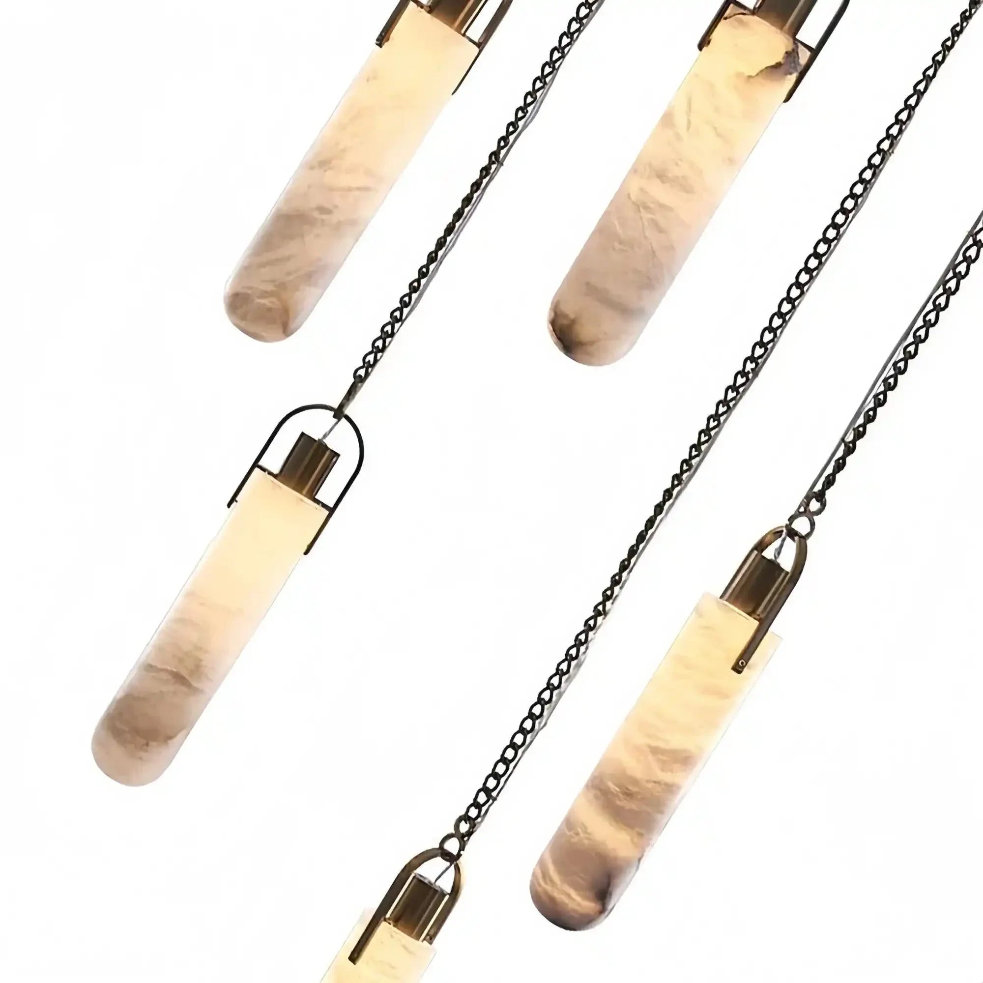Alabaster Flint 1/2/3/5/7/9/12/15 - Light LED Multi - Drop Pendant - Joyfuzzy
