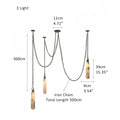 Alabaster Flint 1/2/3/5/7/9/12/15 - Light LED Multi - Drop Pendant - Joyfuzzy