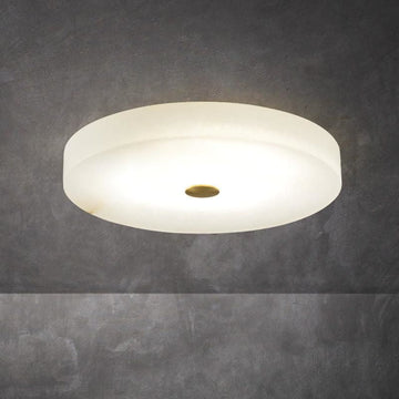 Alabaster Flush Mounted Round Led Chandelier chandeliers for dining room,chandeliers for stairways,chandeliers for foyer,chandeliers for bedrooms,chandeliers for kitchen,chandeliers for living room Rbrights 50CM