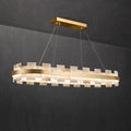 Alabaster Glo Modern Oval Chandelier 吊灯 rbrights