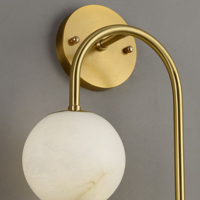 Alabaster Glo Modern Wall Sconce In Bedroom 壁灯灯具 rbrights