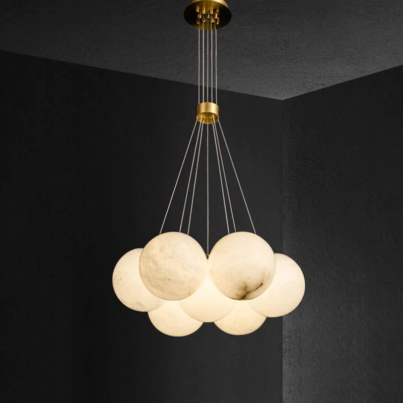 Alabaster Global Ceiling Pendant thebelacan 19Lights
