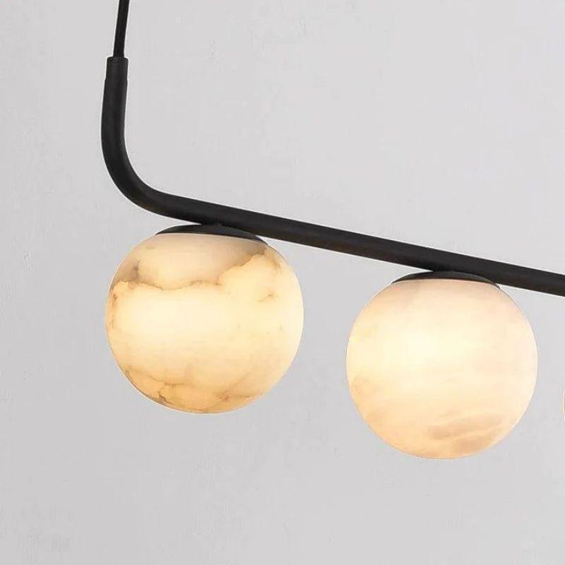 Alabaster Global Linear Chandelier 10.2"H - Joyfuzzy