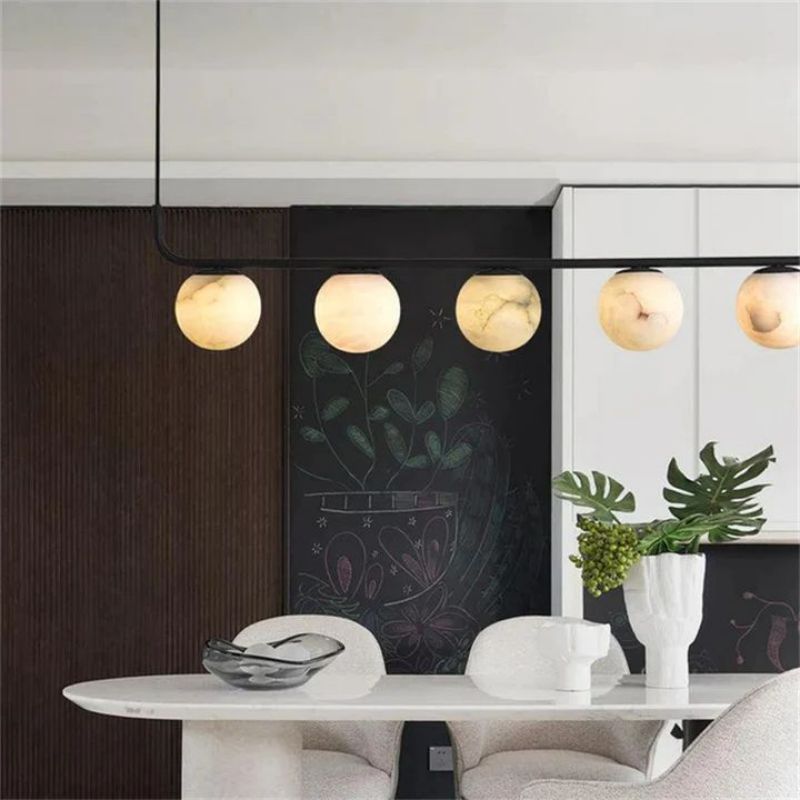 Alabaster Global Linear Chandelier L40" - Joyfuzzy