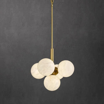 Alabaster Global Rod/Cord Pendant rbrights 5 Balls