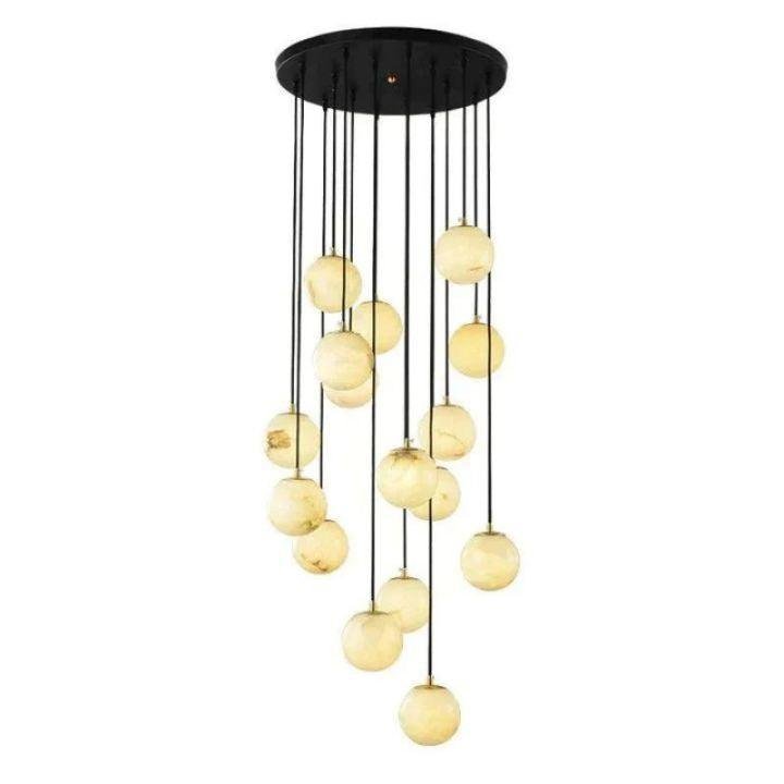 Alabaster Global Wavy Chandelier - 16 LightsJoyfuzzy