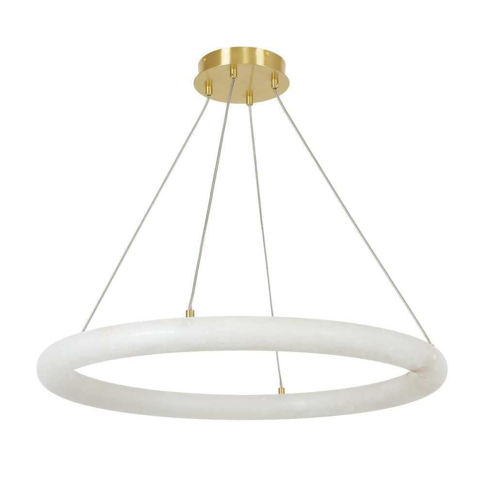 Alabaster Globle Round Chandelier - D 19.7"Joyfuzzy