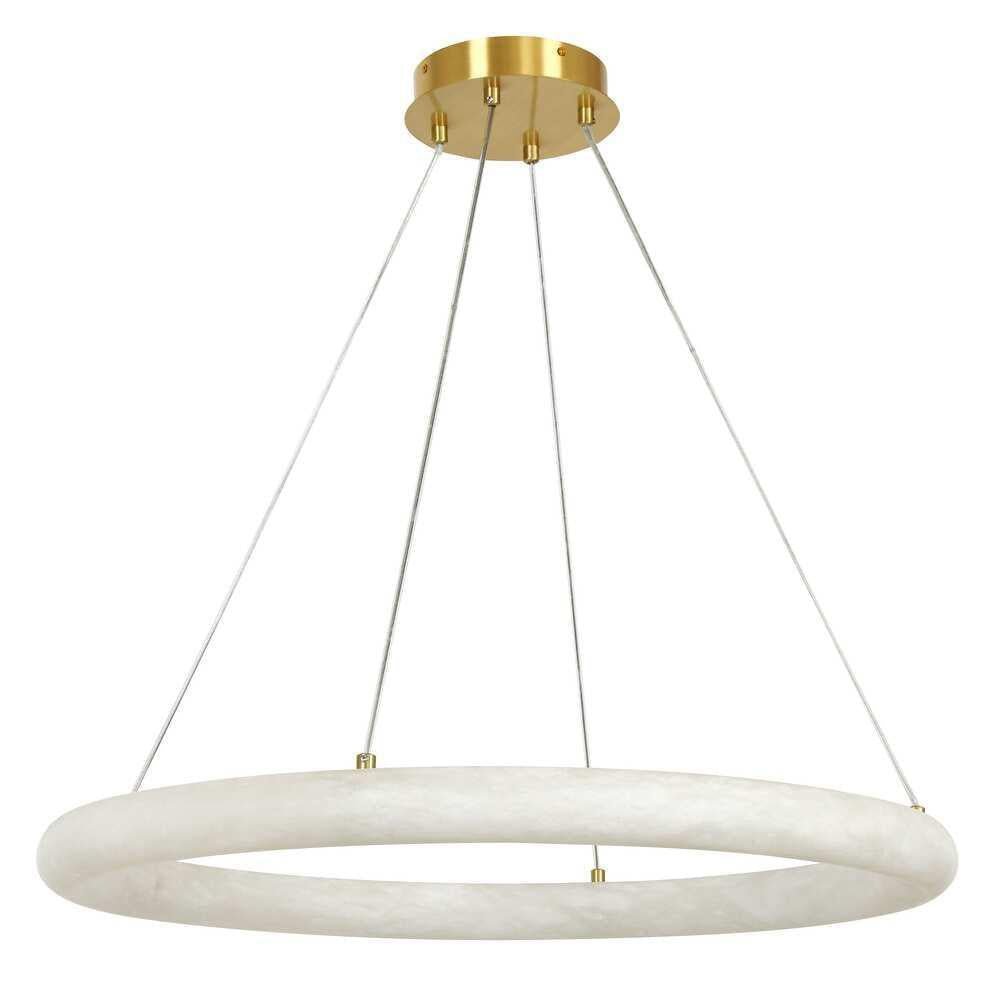 Alabaster Globle Round Chandelier - D 19.7"Joyfuzzy