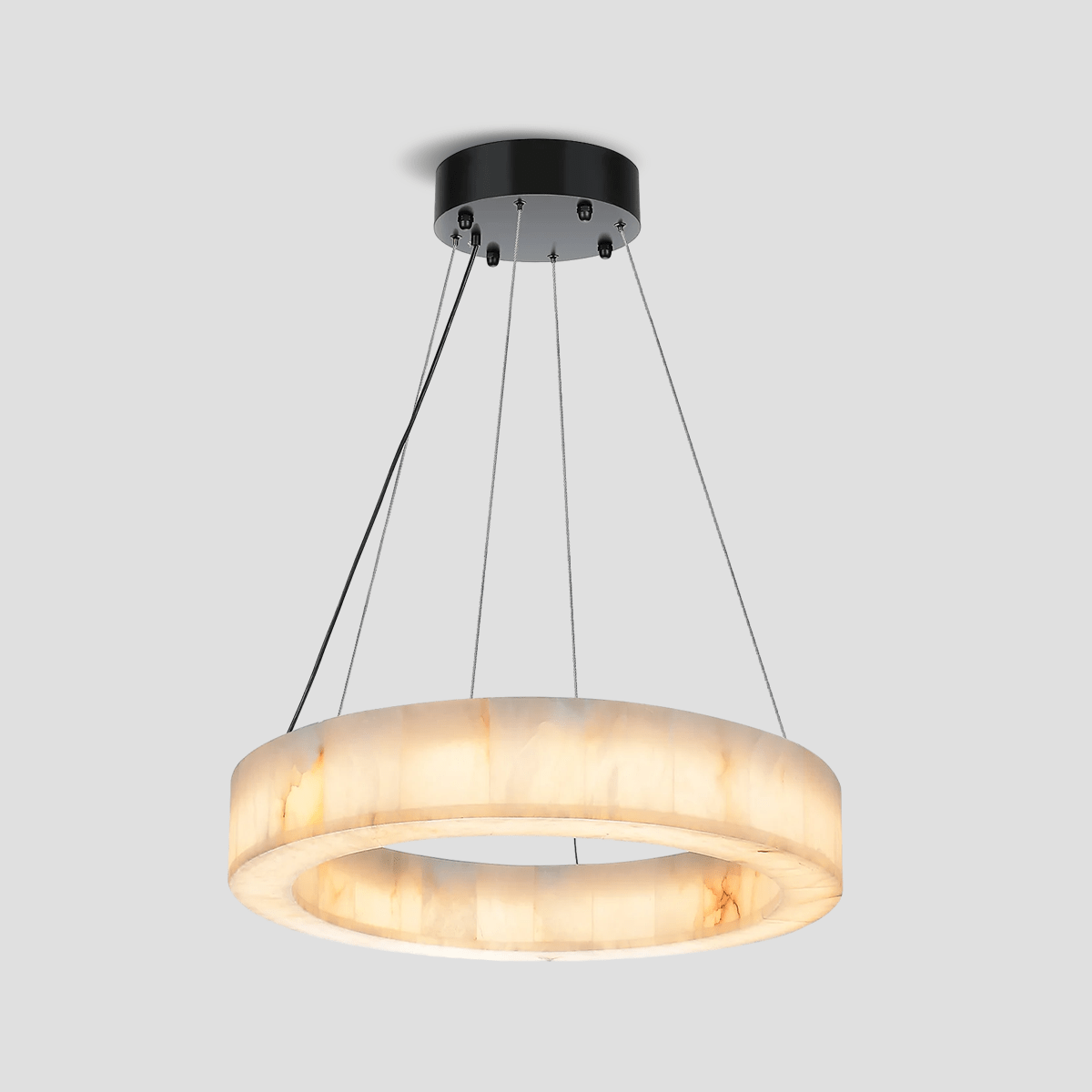 Alabaster Halo Ring Chandelier - 32"WJoyfuzzy
