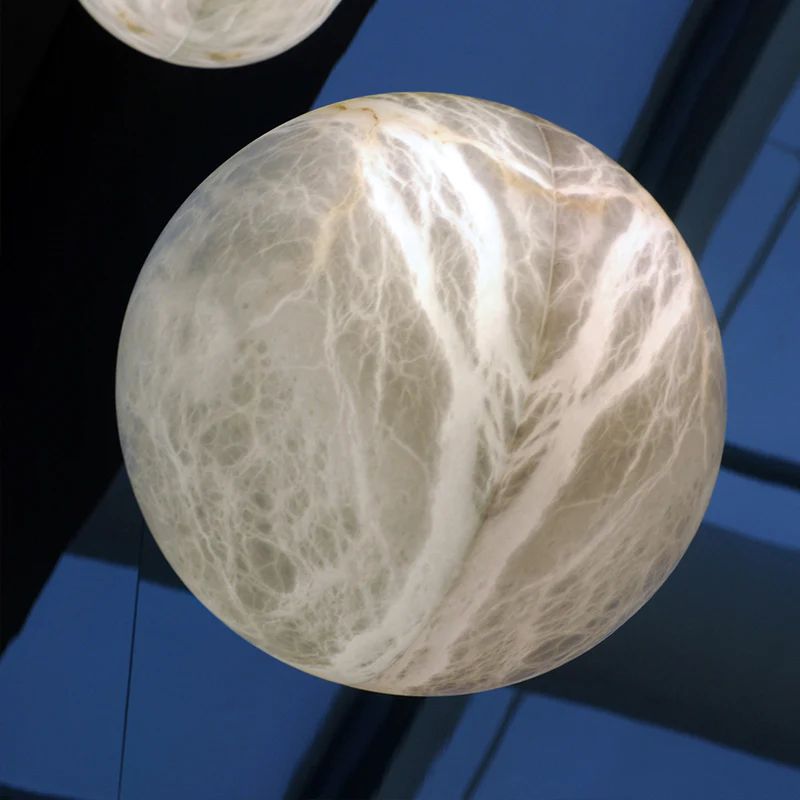 Alabaster Hemisphere Wall Sconce rbrights