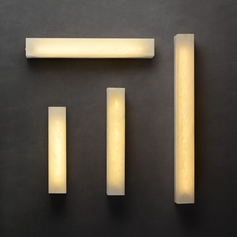 Alabaster Wall Sconce 吊灯 rbrights 3.15"W*19.68"H
