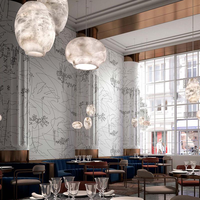 Alabaster Lantern Pendant rbrights