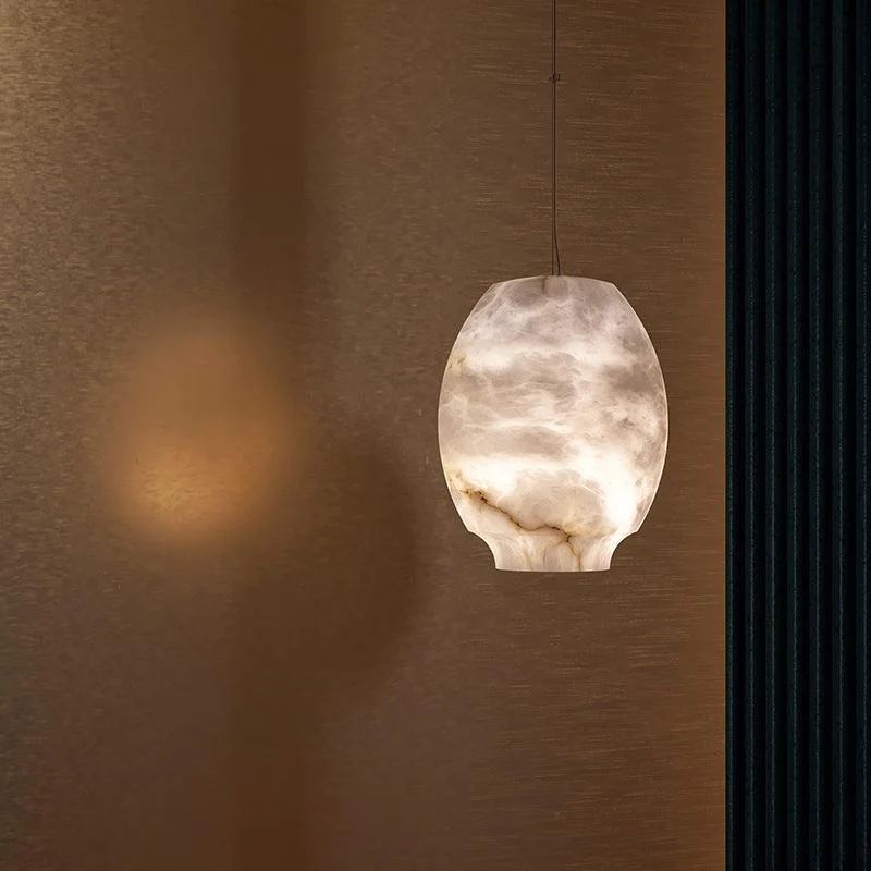 Alabaster Lantern Pendant rbrights Large