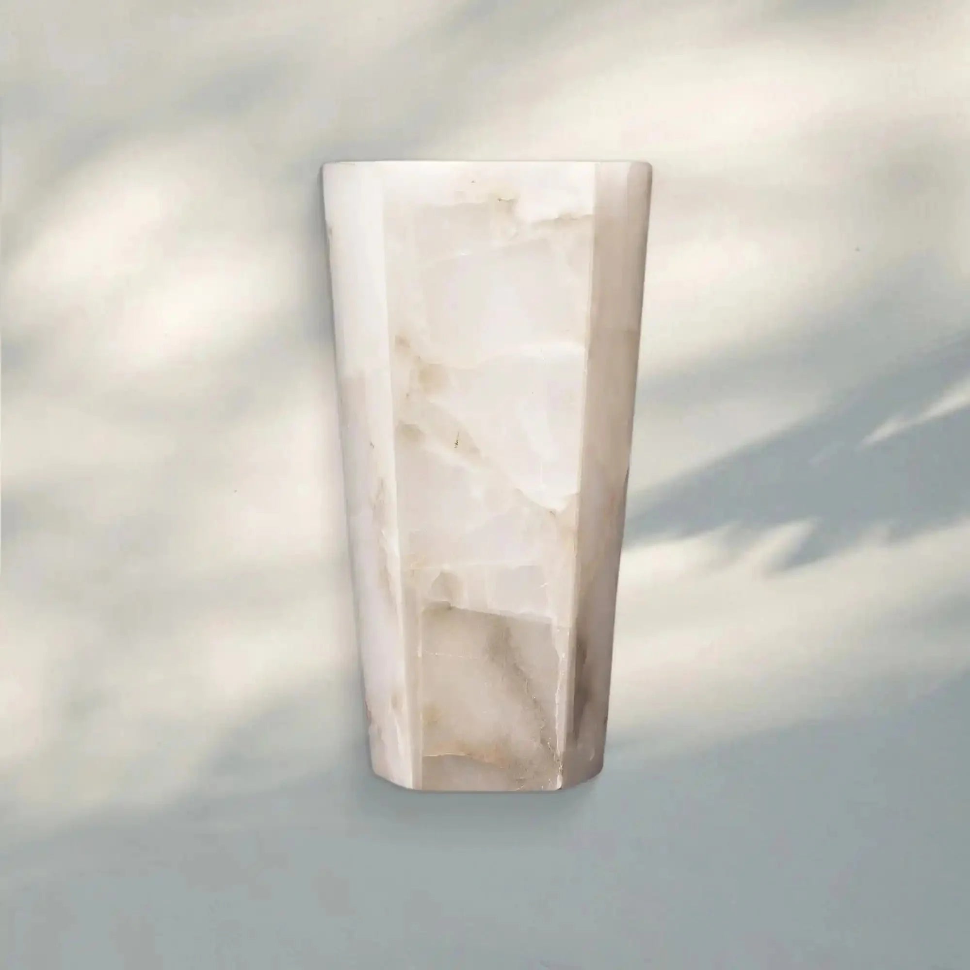 Alabaster Large Hexagonal Sconce - Joyfuzzy
