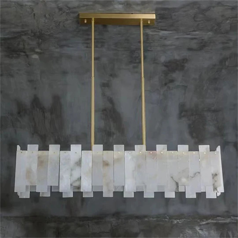 Alabaster Linear Chandelier