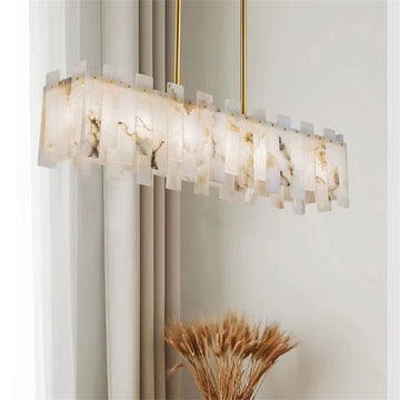 Alabaster Linear Chandelier