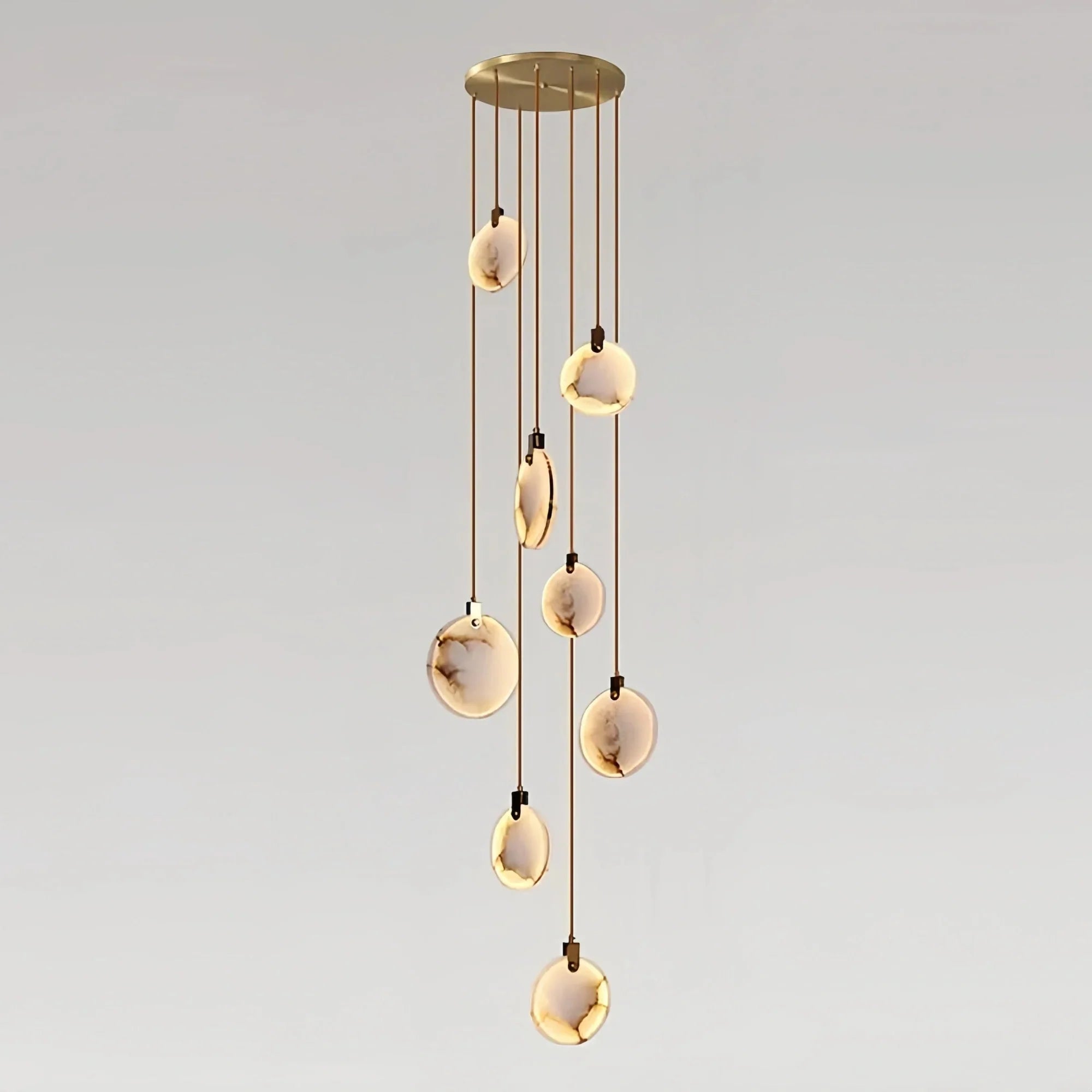 Alabaster Long Staircase Chandelier 5 styles - 5 LightsJoyfuzzy