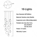 Alabaster Long Staircase Chandelier 5 styles - 15 LightsJoyfuzzy