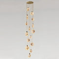 Alabaster Long Staircase Chandelier 5 styles - 15 LightsJoyfuzzy