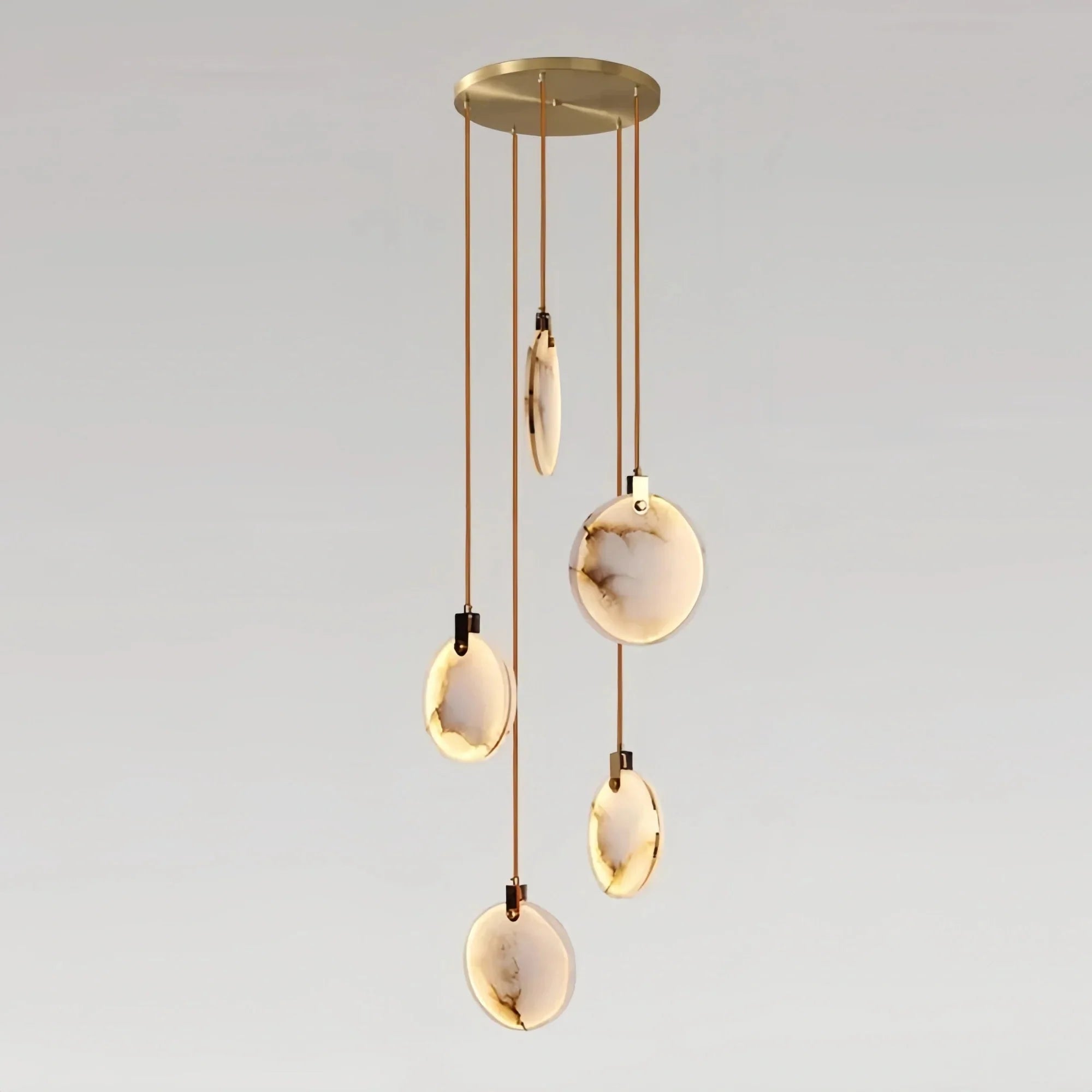Alabaster Long Staircase Chandelier 5 styles - 5 LightsJoyfuzzy