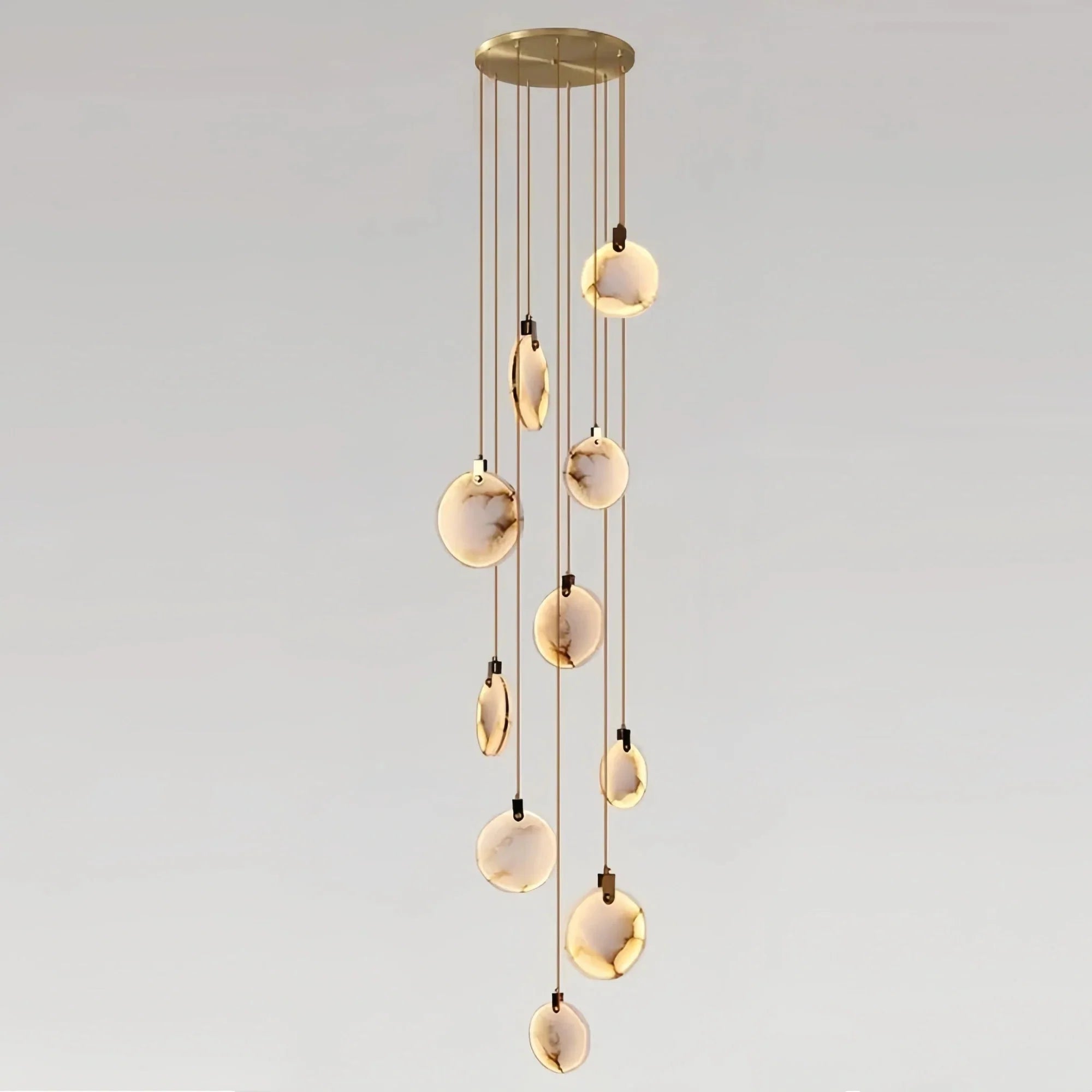 Alabaster Long Staircase Chandelier 5 styles - 5 LightsJoyfuzzy