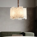 Alabaster Lorry Round Chandelier 20