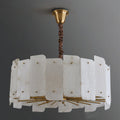 Alabaster Lorry Round Chandelier 20